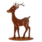 Edelrost Rentier Deko – Bild 2