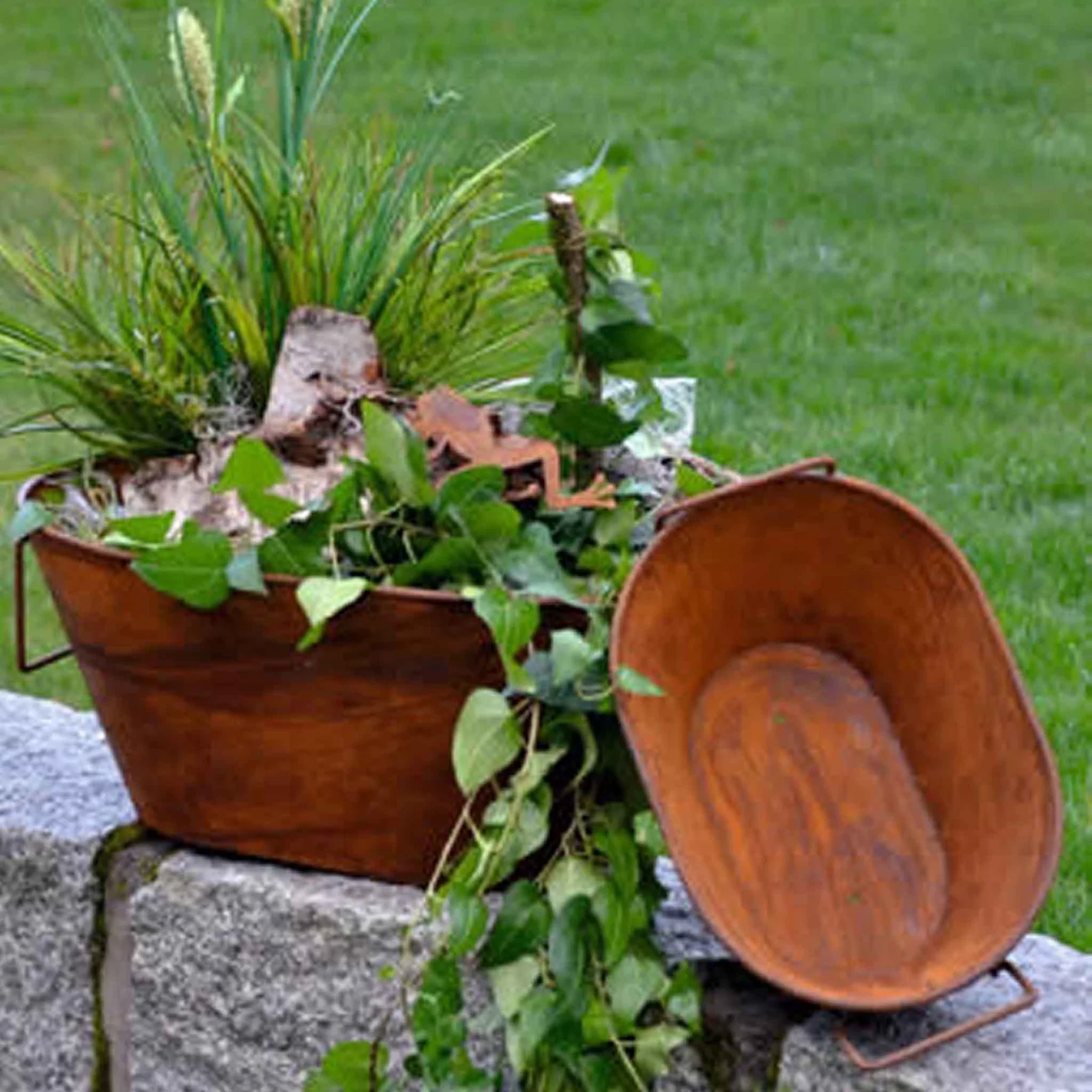 Rostikal-blumenkuebel-Pflanztrog_1800x1800 Rost Deko Pflanztrog in 2 Größen – Bild 1