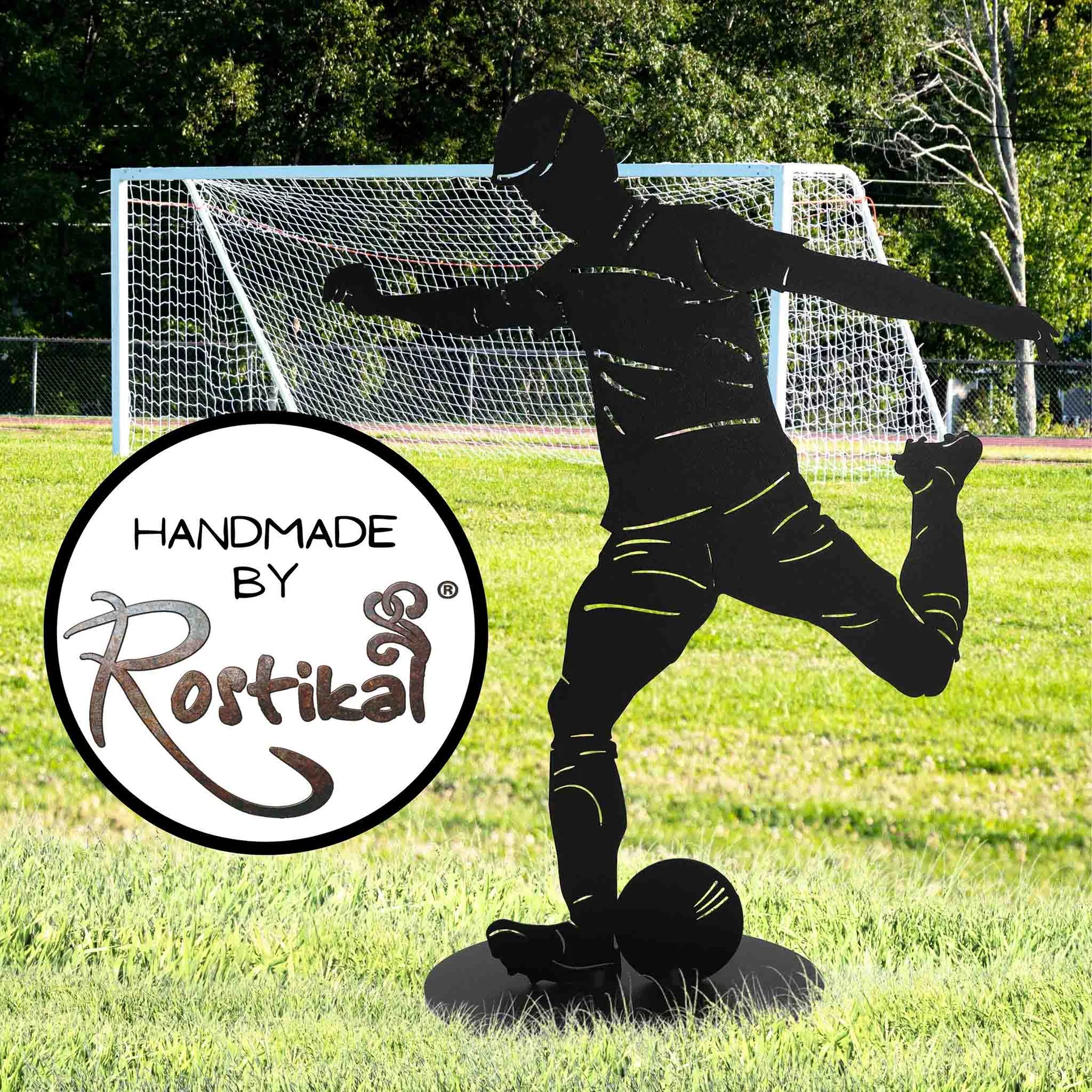 elegante-fussballer-statue-schwarz-matt-fuer-buero_1800x1800 Fußballer Deko Figur, schwarz matt – Bild 1