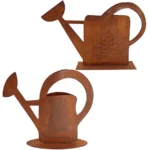 Rostige Vintage Gießkanne zum Bepflanzen