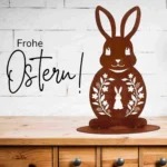 Rostiger Osterhase für den Garten