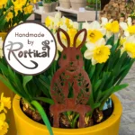 Rostiger Osterhase für den Garten – Bild 2