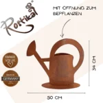 Rostige Vintage Gießkanne zum Bepflanzen – Bild 2